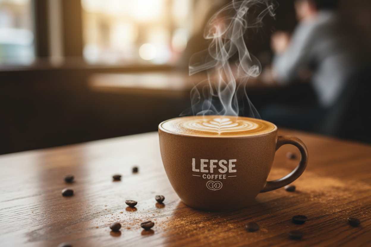 Flavored Latte in Lefse Coffee Mug